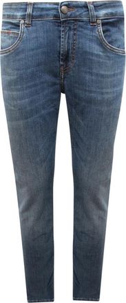 Fay Italiaans gemaakte Slim-fit Jeans - Heren - Slim Fit Jeans - Blauw - W40 - Denim - Jeans