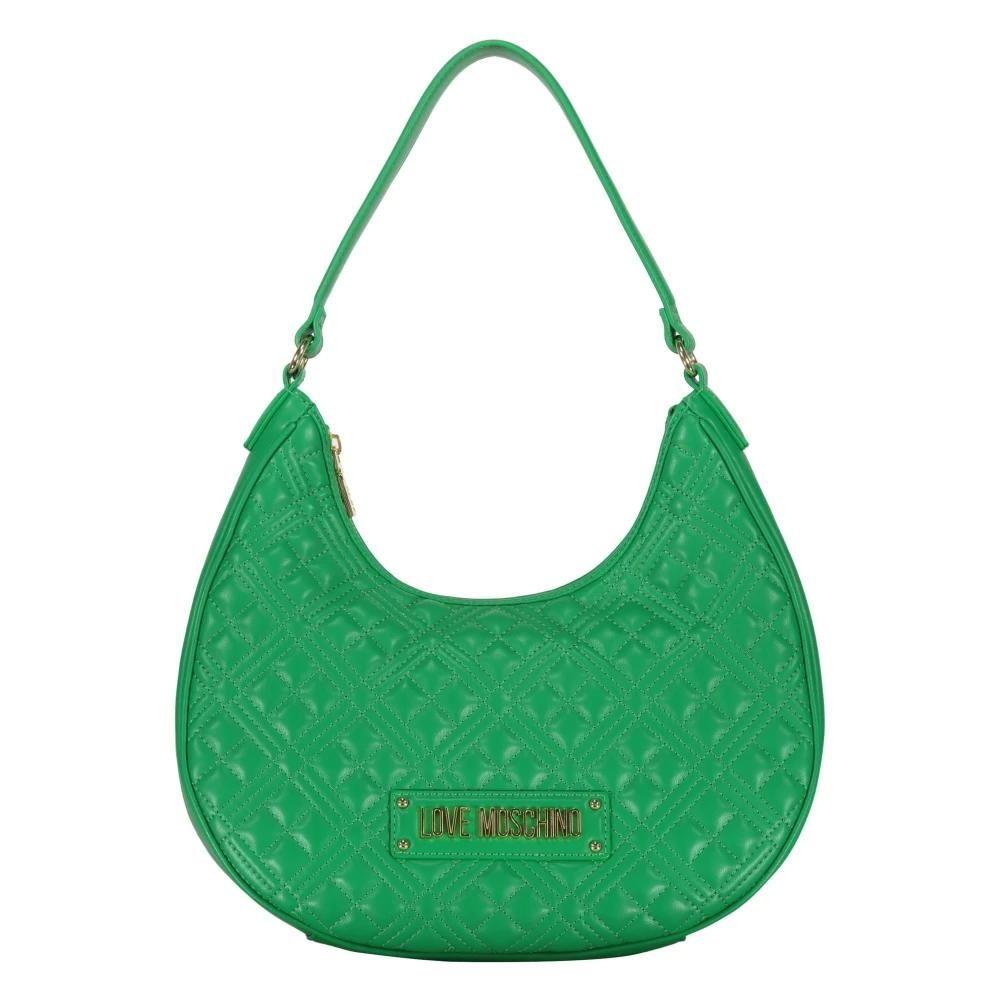 トートバッグ MOSCHINO Women Bags 94394 MC4165PP1MOJ0857 93452 GREEN Love Moschino Bag Purse Beige Green Snake Skin Chain Strap