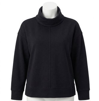 Spanx Airessentials Tunic Sweatshirt Top In Black