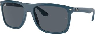 Ray-Ban RB4547F Boyfriend Two Asian Fit 6717R5 Mens Sunglasses Blue Size 60