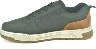 Rieker Zwart Vetl. N.+Tiret DZ - Heren - Sneakers - Zwart - 45 EU - Schoenen