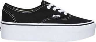 Vans Dames Stackform Canvas Sneakers - Dames - Sneakers - Zwart - 40 EU - Schoenen