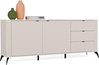 Topeshop Cordoba 2d3s C&oacute;moda, Cachemire Beige, Mueble A 3 Cajones, Cierre Silencioso
