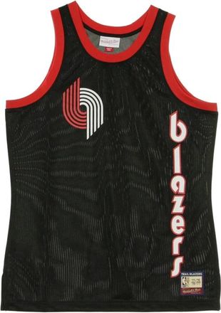 Mitchell & Ness NBA Team Heritage Basketball Vest - Heren - Fitness - Zwart - S - Fitness