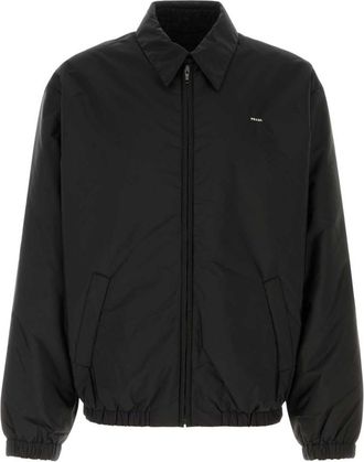 Prada Black Shirt Collar Jacket