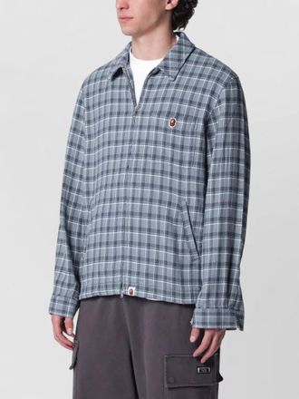 A Bathing Ape jacket long sleeves checked pattern design