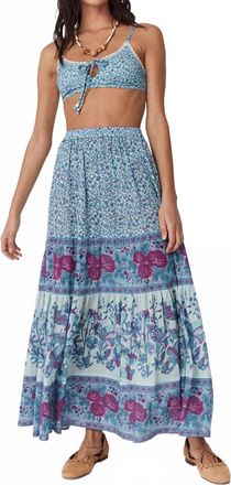 SPELL Love Jetty Maxi Skirt In Nirvana
