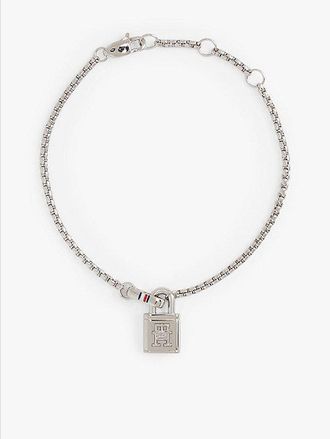Tommy Hilfiger Pulsera con candado con monograma TH