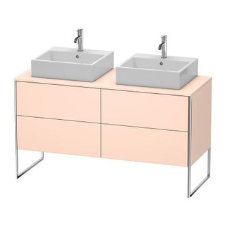 Duravit Mueble De Cocina Duravit Xsquare De 140,0 X 54,8 Cm, 4 Cajones, Color (frente/cuerpo): Albaricoque Perla Seda Laca Mate - Xs4926b2020