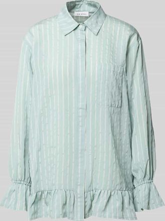 Oh April Bluse aus Viskose-Mix mit Brusttasche Modell Selina in Mint, Gr&ouml;&szlig;e XL