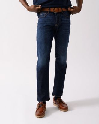 A|X Armani Exchange Mens Slim Fit Jeans in Dark Blue Cotton - Size 34W/32L