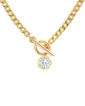 Liv Oliver 18K Cz Drop Necklace
