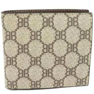 Gucci Pre-owned The Hacker Project PVC Canvas Wallet Limited - Heren - Vintage Accessoires - Beige - ONE Size - Leer - Vintage