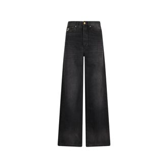 Lois Wide Jeans, female, Black, W31, Skater Loose