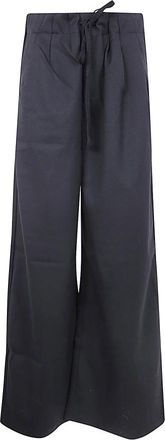 Entire studios Cinch Pant - Dames - Wijde Broeken - Zwart - S - Wol - Broeken