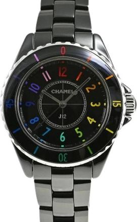 Chanel Pre-owned Ceramic Polshorloge - Dames - Vintage Horloges - Zwart - ONE Size - Vintage