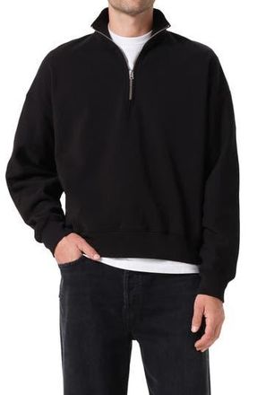A Gold E Idris Quarter Zip Pullover in Black at Nordstrom Rack, Size Small