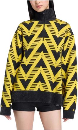 adidas Gebreide Sweater met Halve Rits - Dames - Sportshirts - Veelkleurig - XS - Polyester - Fitness