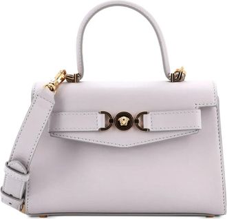 Versace Medusa 95 Top Handle Bag Leather Small satchel - Grigio