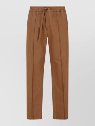 Valentino straight trousers side pockets button detail
