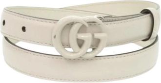 Gucci Pre-owned Belts, female, Beige, Size: ONE SIZE Pre-owned Vintage Leather Belt