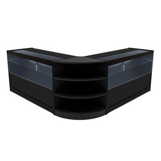 MonsterShop Andromeda LED Shop Counter Set LM60 & 2 x C1500 - Black