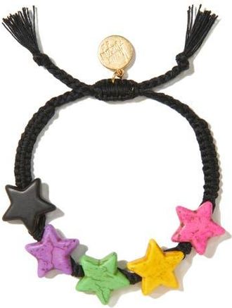 Venessa Arizaga Rainbow Stars Bracelet in Black at Nordstrom