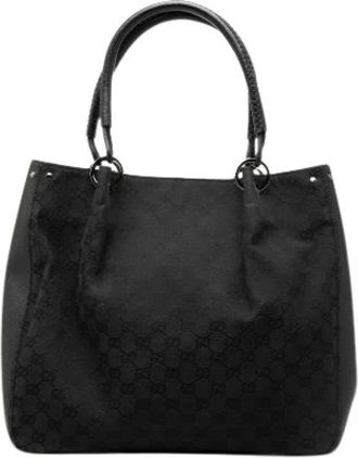 Gucci Pre-owned Vintage Canvas Tote - - Pre-owned - Donna - Nero - ONE SIZE