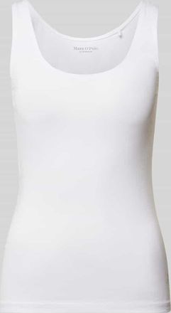 Marc O'Polo Shaped Fit Tanktop mit Baumwoll-Anteil in Weiss, Größe XL