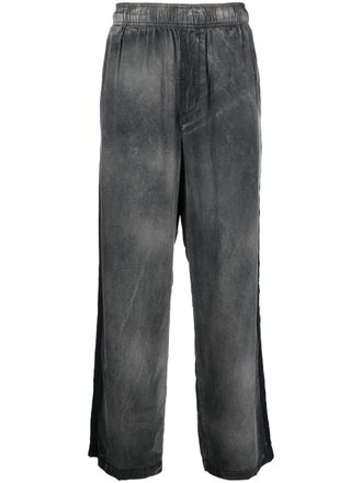 Diesel Broek met geborduurd logo - Grijs