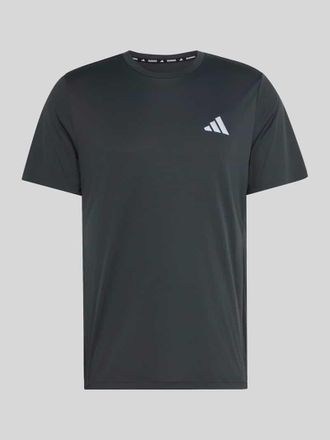 adidas Regular Fit Sport-T-Shirt mit Logo-Print in Anthrazit, Gr&ouml;&szlig;e XXL