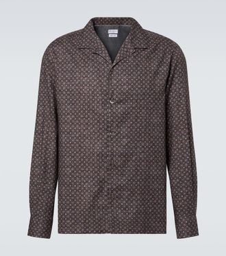 Brunello Cucinelli Printed cotton shirt