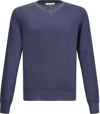 Cruciani V-neck Mens Sweater