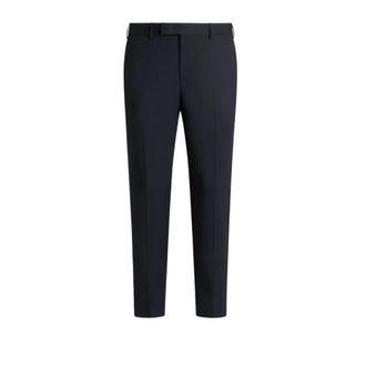 Pantaloni Torino Broeken, Heren, Blauw, L, Wol, Elegante Wol Skinny Enkellange Broek
