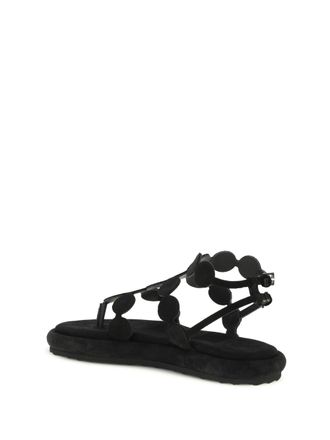 Pierre Hardy Geometric Cage Suede Sandal - Black
