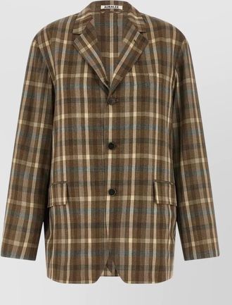 Auralee wool single breasted coat