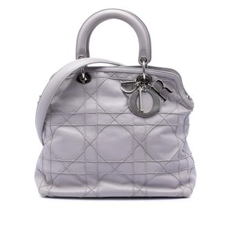 Dior Pre-owned Dior Medium Lambskin Cannage Polochon Granville Satchel Ladies WZ12QYCE9IEQVB62