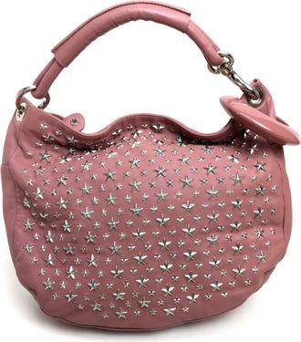 Jimmy Choo London Leather Shoulder Bag (Pre-Owned)