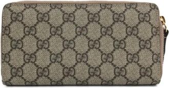 Gucci Pre-owned Wallets, female, Beige, Size: ONE SIZE Pre-owned Fabric Wallet