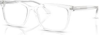 Prada 56mm Rectangle optical glasses in Transparent at Nordstrom