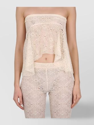 Dsquared2 embroidered cropped blouse