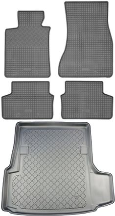 OEM Bmw Serie 5 G30 Sed&aacute;n (4 Puertas) Desde Marzo De 2017. Juego De Alfombrillas De Goma Para Coche + Alfombrilla Para Maletero