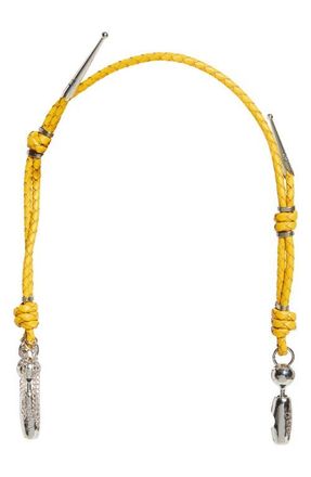 OSSA Leather Bolo Wrist Strap for iPhone Case in Saffron Yellow at Nordstrom