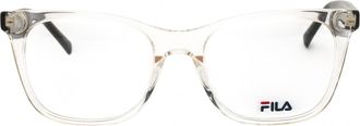 Fila VFI175 Clear Acetate Rectangular Eyeglasses - Clear