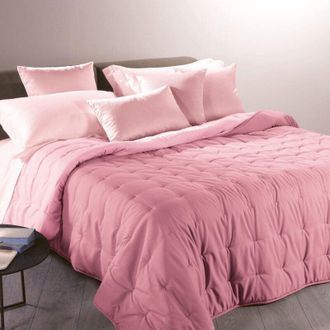 Caleffi Caleffi 1003744 Microfibra Mia Calduccia Coperta Mezza Stagione per Matrimoniale Letto, Orchidea