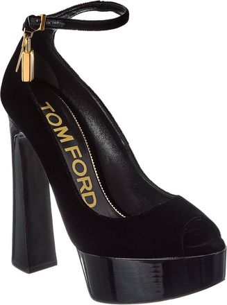 Tom Ford Velvet Platform Sandal