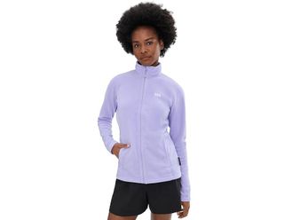 Helly Hansen Fleece Jacket Womens Sweater Bright Lavender : LG, Elastane/Fleece/Polyester