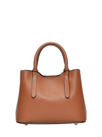 Anna Luchini Brown Rundleer Tas