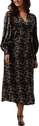 Co'Couture Kleedjes, Dames, Bruin, S, Polyester, Luipaardprint Overjurk