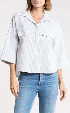 Beach Lunch Lounge Jennie Button-Up Shirt in Sage Moss at Nordstrom, Size X-Small